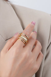 Cubic Zircon Four-Finger Combined Ring - Shah S. Sahota